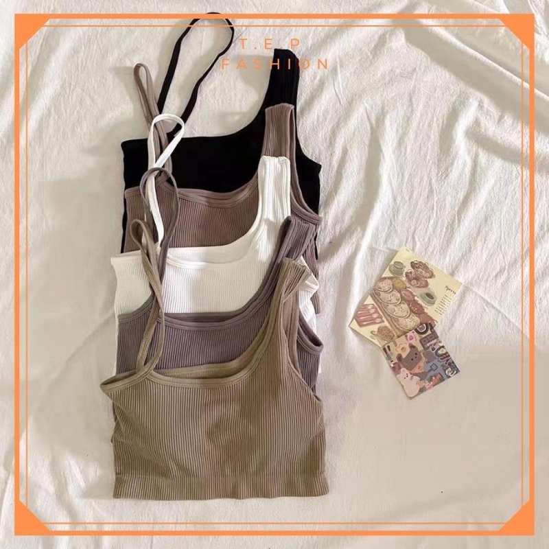 TEP VENUS Áo Croptop 2 Dây Chéo Sexy Tep Fashion