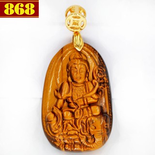 Mặt Phật Phổ Hiền 3.8 mắt hổ vàng