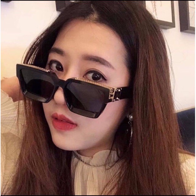 Kính mát nam nữ Chống UV400 Cao Cấp , thiết kế bản vuông to thời trang Cao Cấp 96006
