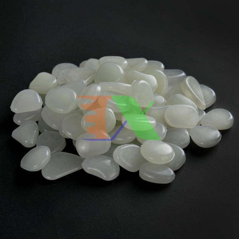 Bộ 100 viên sỏi phát sáng (sỏi dạ quang) chuyên dụng cho bể cá phát sáng trong đêm (Trắng trong)