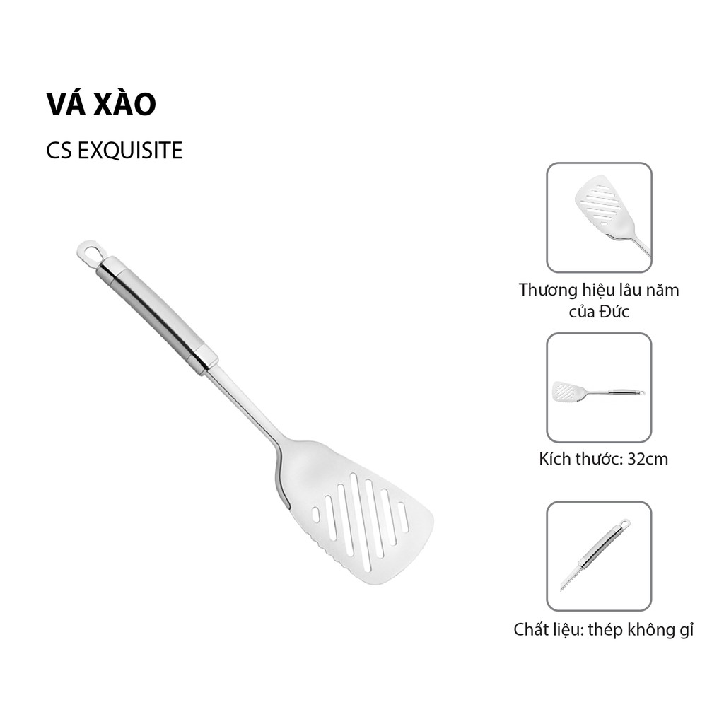 Vá xào thép không gỉ Moriitalia 32 cm - 008512