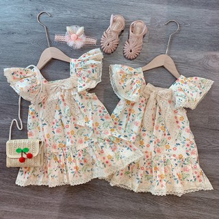 Váy trẻ em hoa nhí đuôi cá cho bé gái