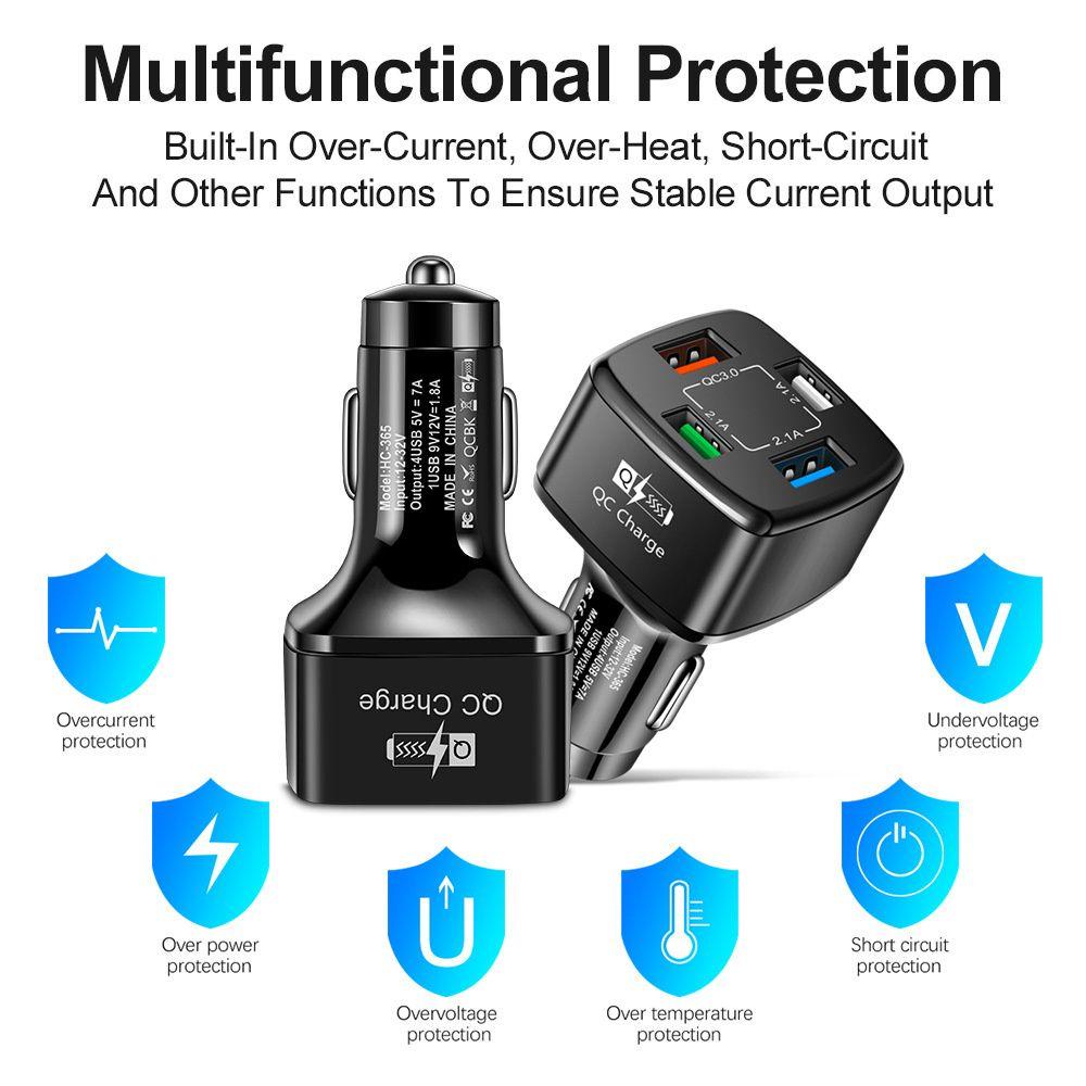 Củ Sạc Nhanh QC3.0 Đa Năng Cho Xe Ô Tô