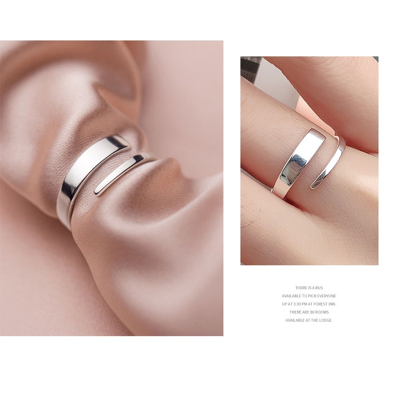 Nhẫn nữ hở bạc Ý s925 Freesize phong cách thời trang Hàn Quốc J2283 - AROCH Jewelry
