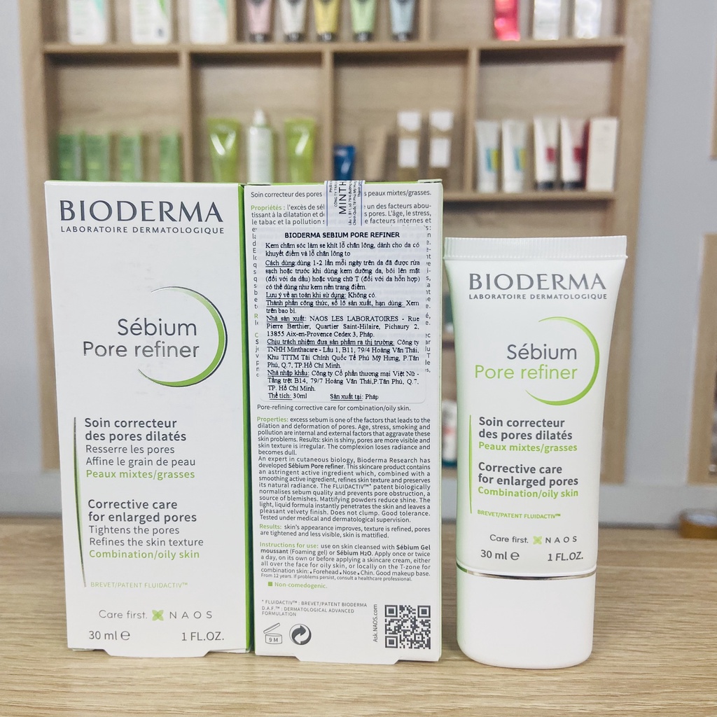 [ Có Tem Phụ ] Kem se nhỏ lỗ chân lông Bioderma Sebium Pore Refiner - 30ml