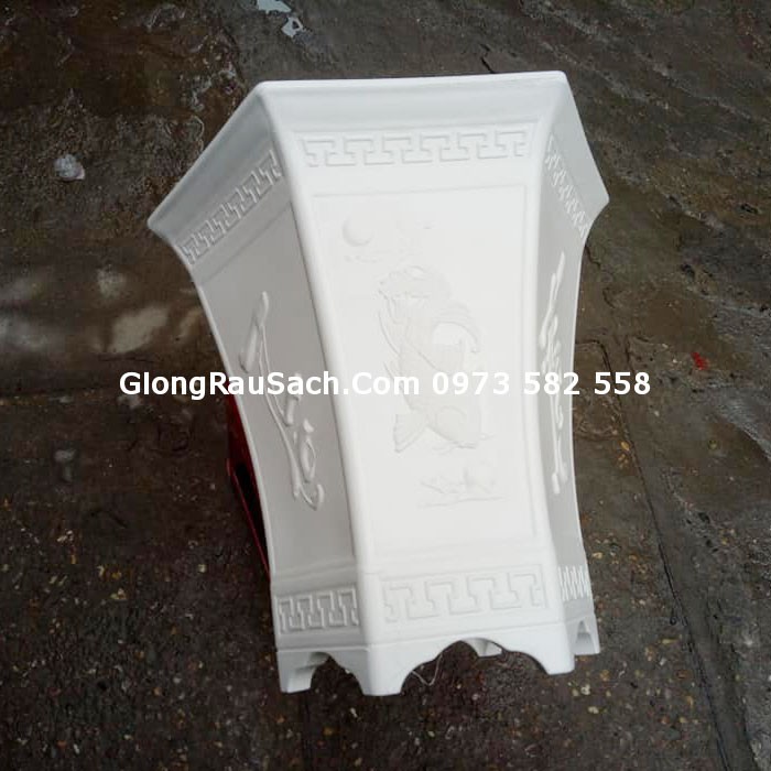 Chậu trồng Cây Lục Giác Cao 41 cm Đường Kính 37cm