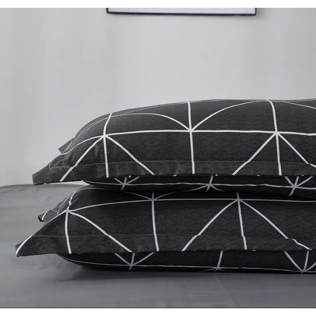 Sét Đủ 5 món ga gối chăn hè trần bông 2 vỏ gối và vỏ gối ôm mẫu KẺ BÀN CỜ | BigBuy360 - bigbuy360.vn