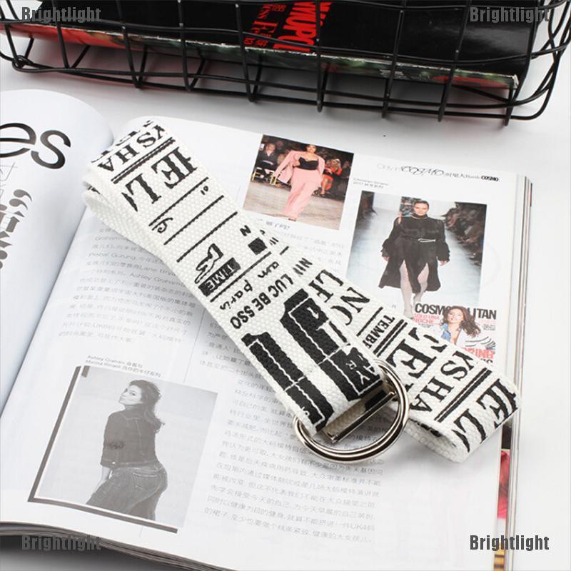 Thắt Lưng Vải Khóa Kéo Phong Cách Đường Phố Cá Tính