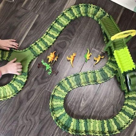Bộ đường đua khủng long loại lớn 120 168 240 chi tiết