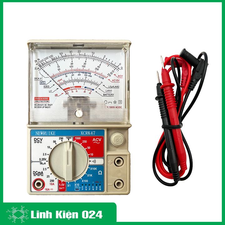 Đồng hồ vạn năng XCRK47 chính xác cao có bảo vệ mạch có hộp bảo vệ bên ngoài