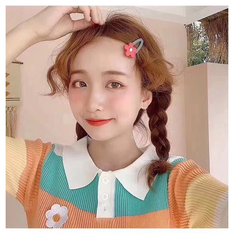 Kẹp tóc màu kẹo ngọt thời trang Hàn Quốc xinh xắn