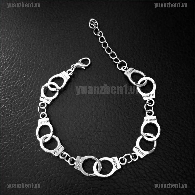 [YUANZHEN1] Vòng Đeo Tay Cặp Đôi Phong Cách Punk Freedom
