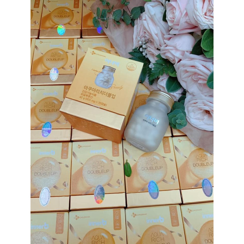 [Mã COS1904 giảm 8% đơn 300K] (Mẫu mới chính hãng) Viên uống cấp nước 70 viên innerb aqua rich