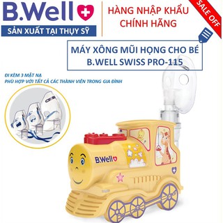 [CHÍNH HÃNG SX tại THỤY SỸ] - Máy Xông Mũi Họng Cao Cấp cho Bé B.WELL SWISS PRO-115 BH 3 NĂM