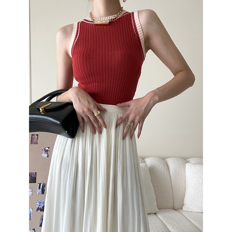 Áo ba lỗ dáng ôm chất len co giãn cực xinh