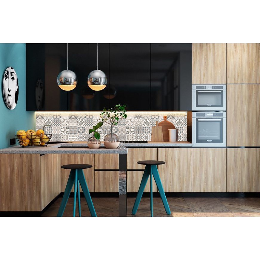 Set 32 ô Decal gạch bông - Ms: KT25 - Kích thước 60x120cm