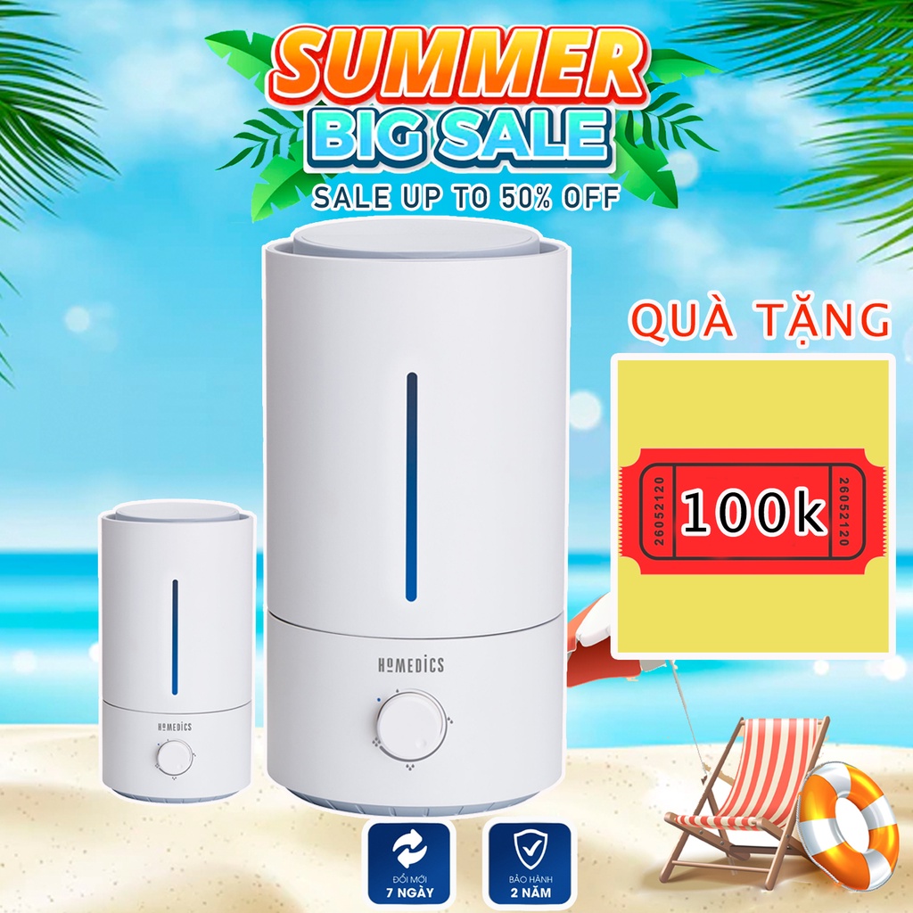Máy tạo ẩm siêu âm khử khuẩn USA HoMedics UHE-CMTF20