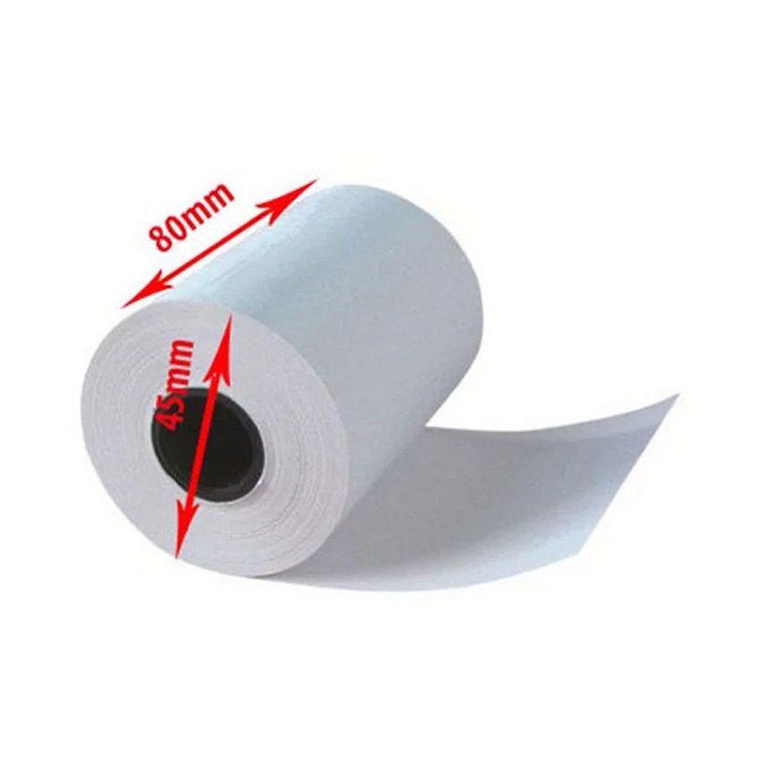 GIẤY IN BILL K80x45mm  - Giấy in nhiệt - Giấy in hoá đơn 80*45 cho cà phê, trà sữa, shop, cửa hàng, siêu thị