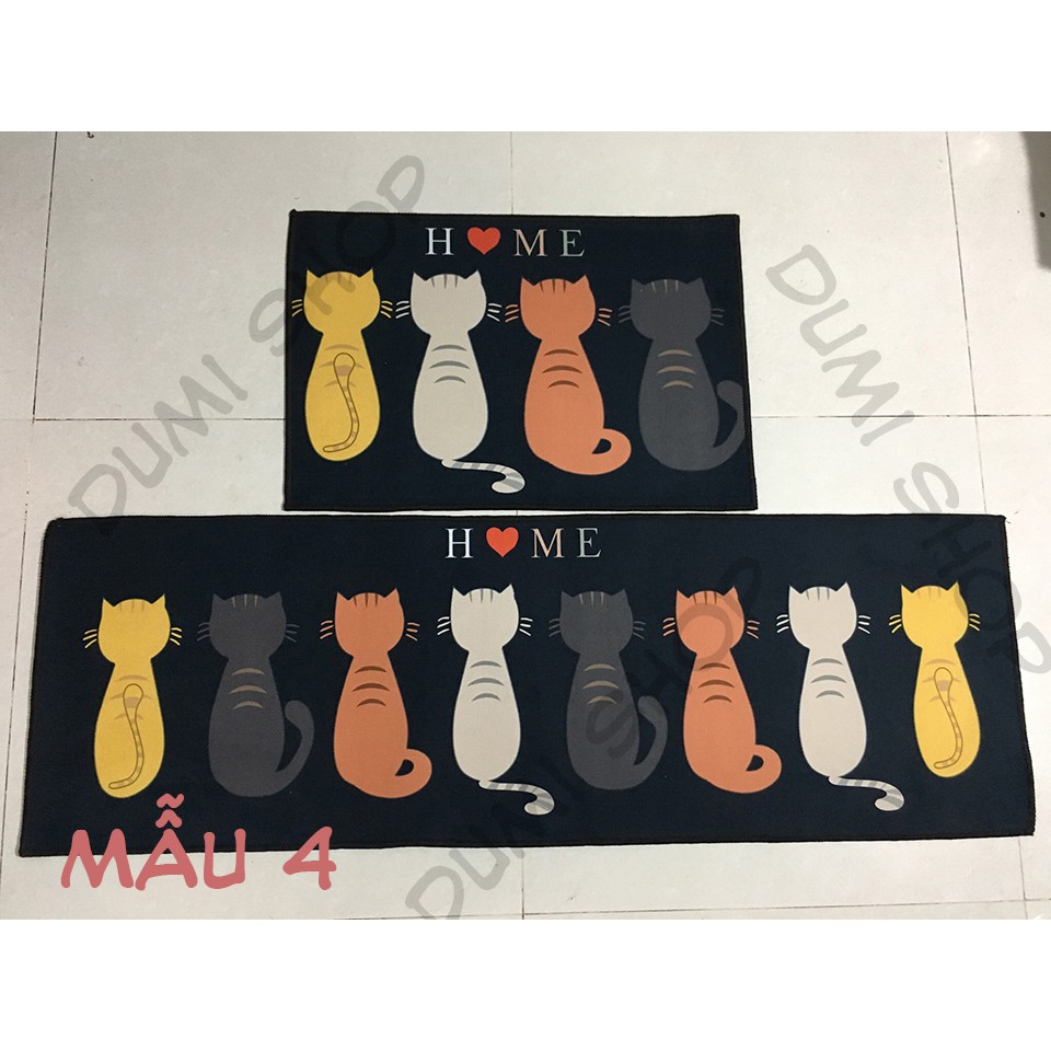 Bộ 2 Thảm Bếp 3D Chống Trượt Nhiều Mẫu Cực Đẹp 40*60 + 40*120 Cm – Dumi Shop