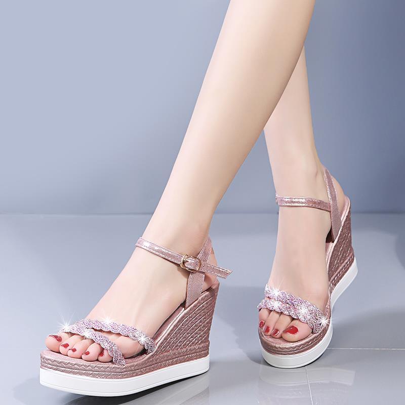 Sandal Đế Xuồng Chất Liệu Da Mềm Có Size 33-40 Thời Trang Dành Cho Nữ