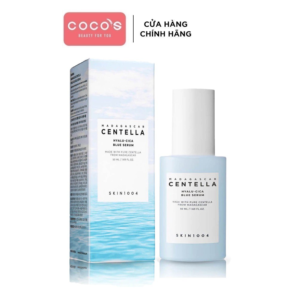 Tinh Chất Cấp Ẩm, Làm Sáng, Ngừa Lão Hóa Da Skin1004 Madagascar Centella Hyalu-Cica Blue Serum 50ml - Xanh
