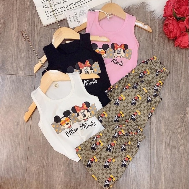 [FREESHIP] Set mickey bé gái (size 4-21kg)