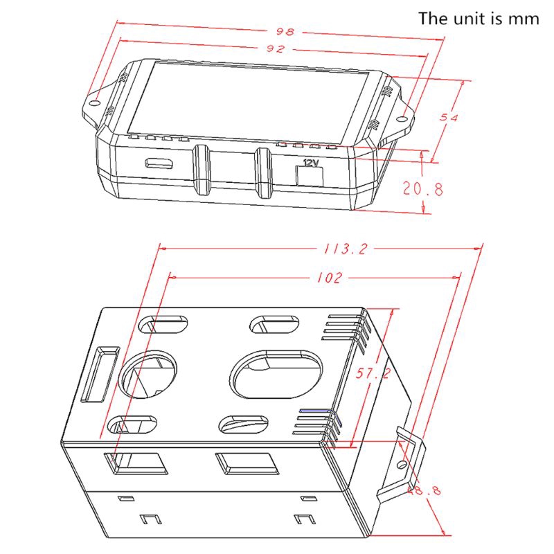 Thiết bị đo điện áp / cường độ dòng điện không dây Nevax Dc 120v 50a ~ 300a chuyên dụng