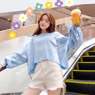 ÁO CROP TAY DÀI ( KÈM CLIP HÌNH THẬT )
