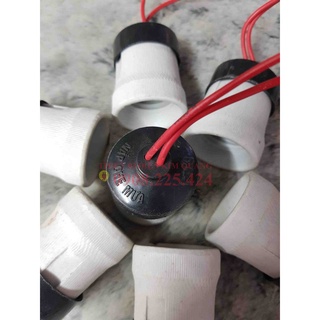 Đui đèn sứ chống cháy E14 (gắn đèn trang trí)/E27 (Đui kín nước)