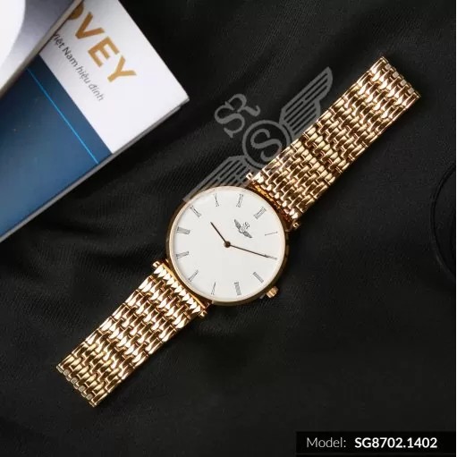 Đồng hồ nam nữ SRWATCH Classic SG8702.1402 &amp; SL8702.1402 Mặt kính Sapphire Chống trầ
