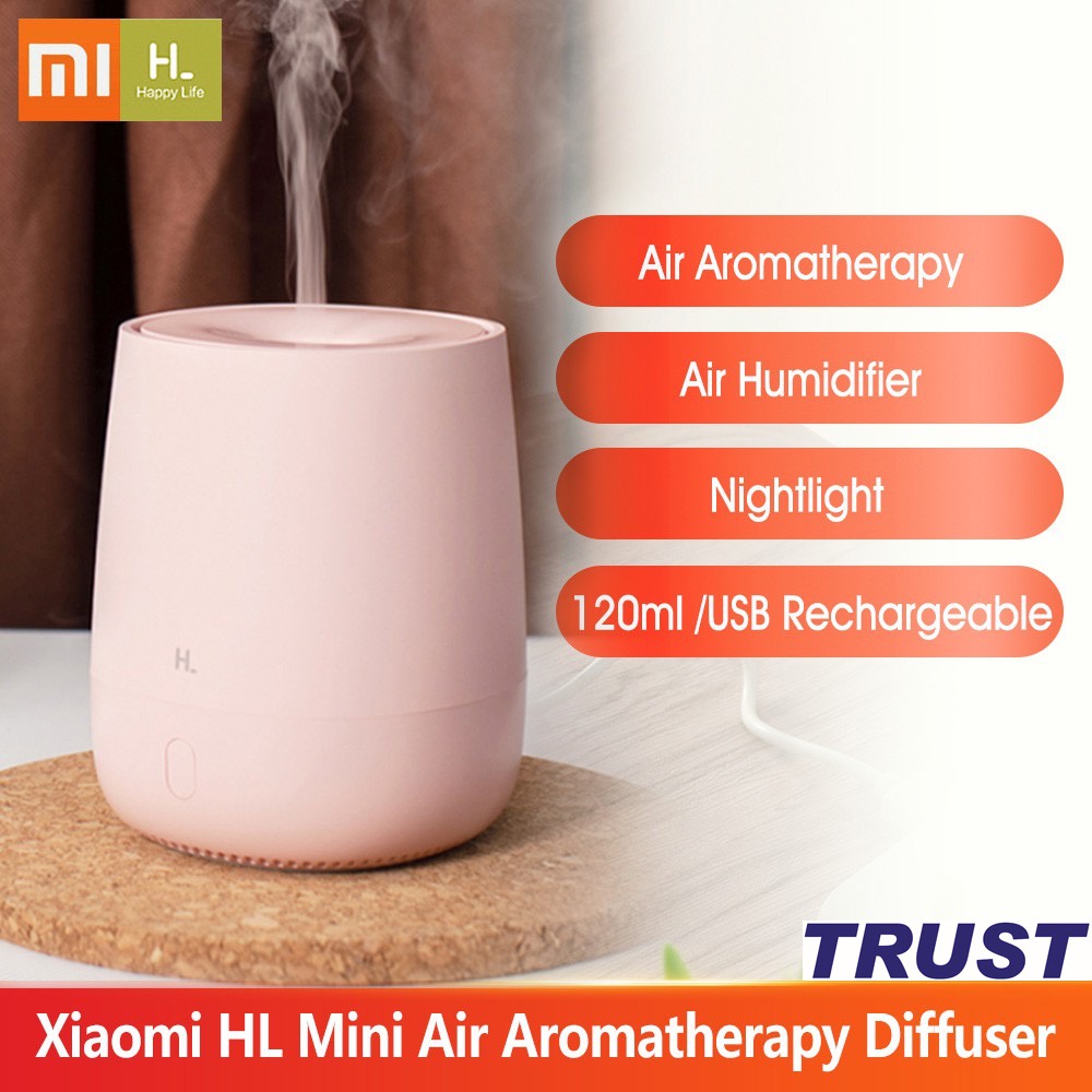 Máy phun sương tạo ẩm Xiaomi HL Aroma EOD01 - Máy xông tinh dầu có đèn ngủ mini - Hàng Chính Hãng