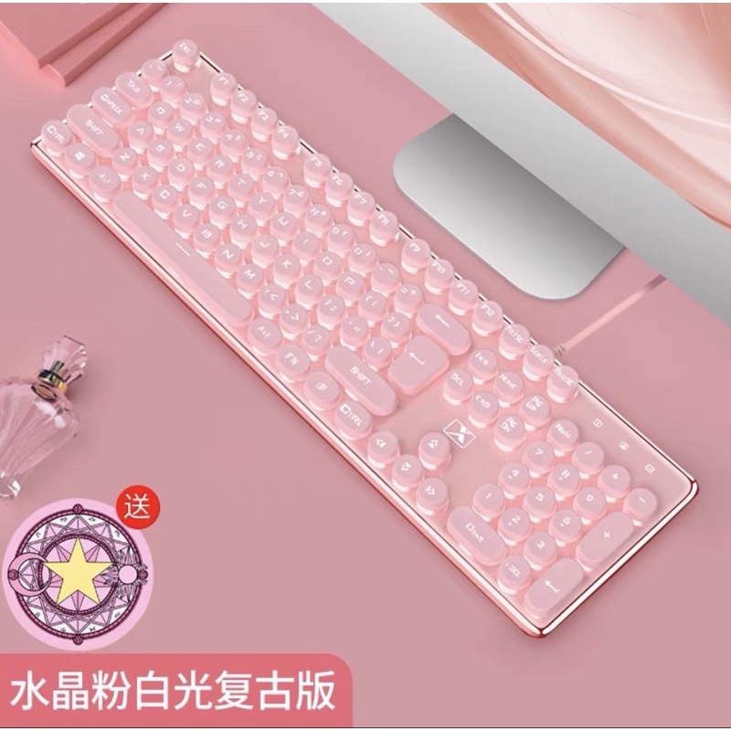 COM BÀN PHÍM + CHUỘT + TAI NGHE HỒNG CUTE