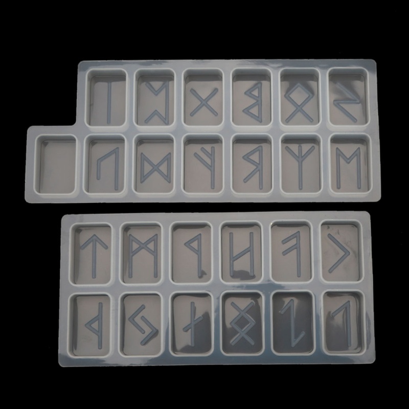 Khuôn Làm Chữ Rune Bằng Nhựa Resin Epoxy Độc Đáo Chất Lượng Cao