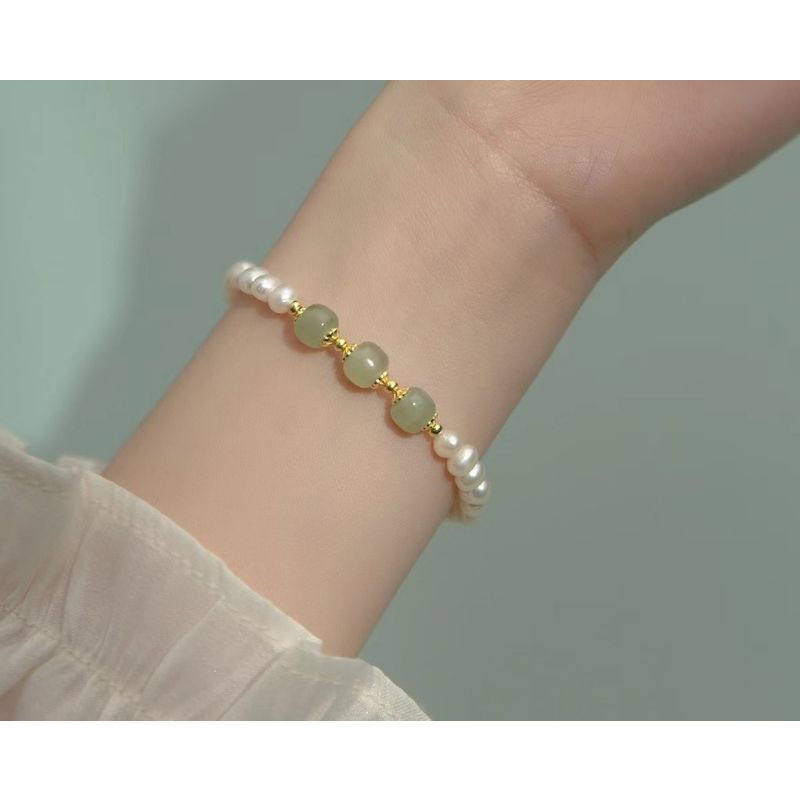 Vòng tay ngọc mic charm phụ kiện đẹp mẫu 2022 sàn thời Trang