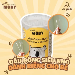 Hộp Bông Tăm Moby Cỡ Nhỏ (150 cái)