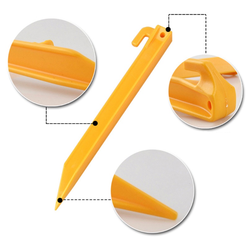 Cọc Dựng Lều Bằng Nhựa Siêu Nhẹ Chuyên Dụng Cho Cắm Trại / Bãi Biển