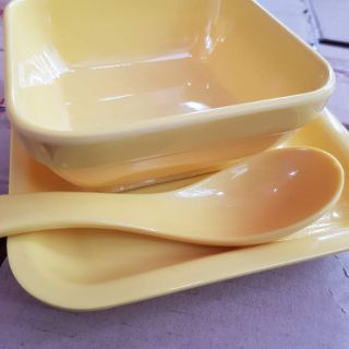 10 Bộ Bát ăn chè kèm thìa ( bát vuông)