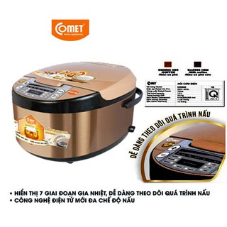 Nồi cơm điện tử 1.8 lít comet cm8086n8