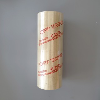 Băng keo Trong/Đục 100Ya 5cm, Băng keo OPP siêu dính dán thùng 1,1kg/cây (1 cuộn)