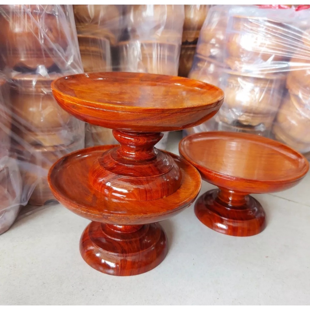 Đĩa trái cây gỗ hương nhiều kích thước