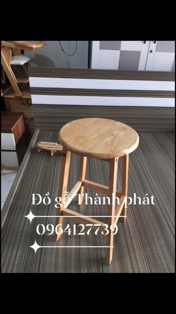 Ghế đôn gỗ 60cm