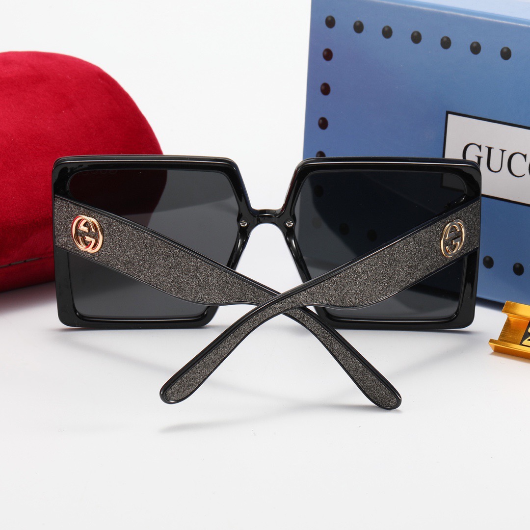 Gucci_ Kính râm 2021 Thời trang Hàn Quốc mới Kính râm phân cực nam và nữ Cặp đôi hợp thời trang Du lịch ngoài trời Kính râm lái xe thời trang Ngôi sao đường phố Chụp ảnh Wild Anti-UV Kính râm