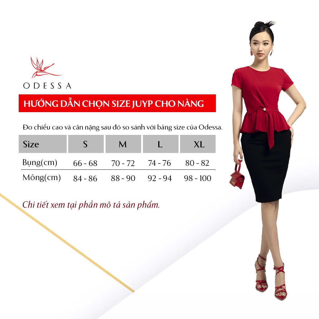Chân Váy Công Sở Bút Chì ODESSA Thiết Kế Form Ôm, Chất Vải Tuytsi Nhập Khẩu Đanh Mịn JS20-188 | BigBuy360 - bigbuy360.vn