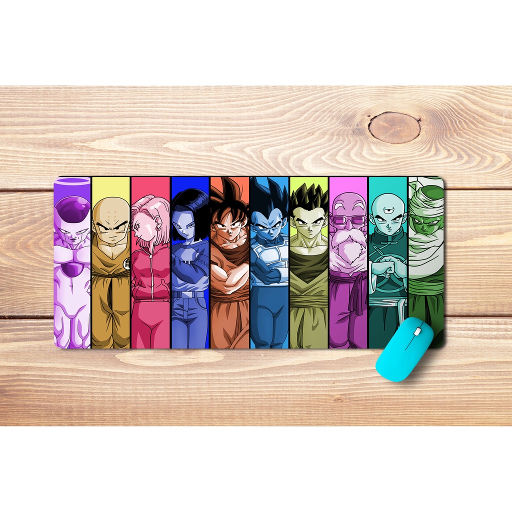 Lót Chuột Anime Dragon Ball, In 3D Kiểu Mới, Cao Su 30x80, 40x90, Dày, Chống Trượt, Nhiều Mẫu