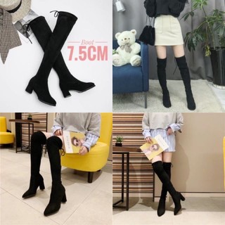 Giày Boot Nữ Cao Qua Gối Có Lót Lông