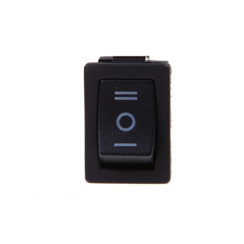 Set 5 Công Tắc On / Off 3 Chấu AC 6A / 250V Màu Đen