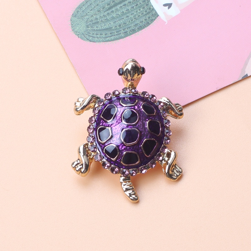 Trâm Cài Áo Hình Rùa Dễ Thương Đính Đá