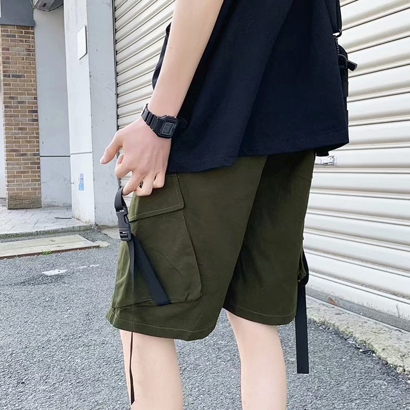 ✦AFFLIGA✦Quần Short Thể Thao Ống Rộng Thời Trang Mùa Hè Phong Cách Hàn Quốc Cho Nam