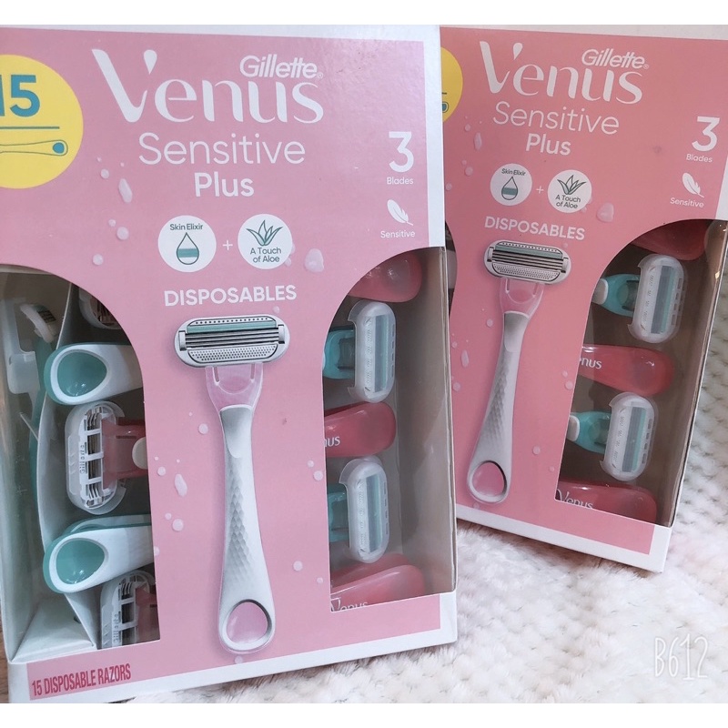 Dao cạo nữ 3 lưỡi êm ái gillette venus sensitive bill costco usa