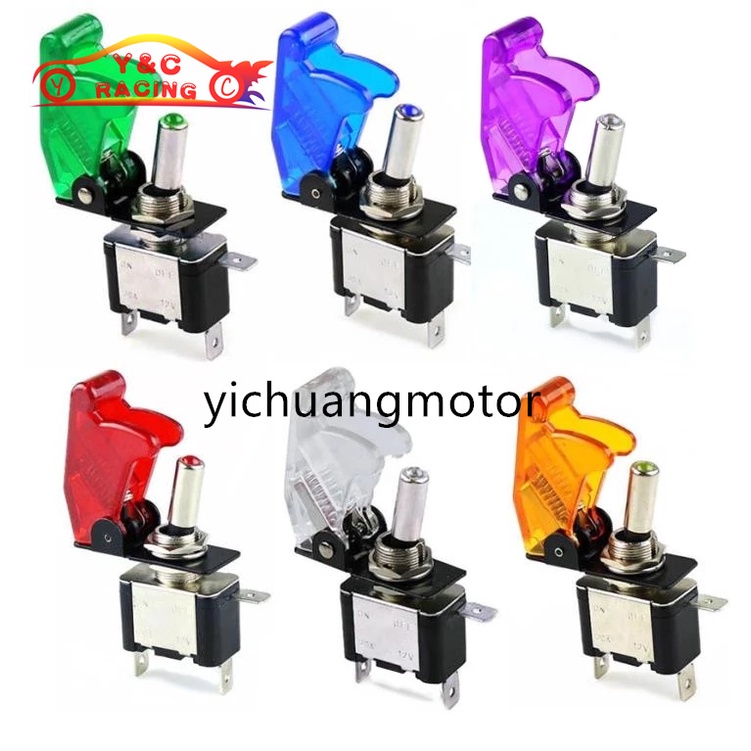 Công Tắc Nhỏ 12v 20a Có Đèn led Chuyên Dụng Cho Xe Hơi / Xe Máy